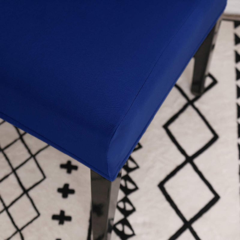 Dimatic 4 Pack Dining Chair Covers, Stretch Spandex Removable Washable Protector Chair Slipcovers for Dining Room Kitchen Hotel (Royal Blue) - Image 3